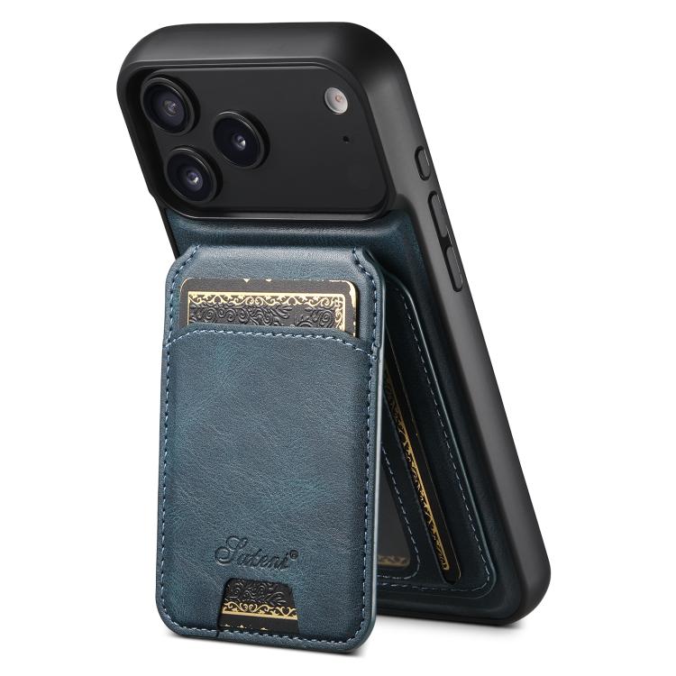 Custodia per telefono posteriore staccabile in pelle Suteni H15 MagSafe Oil Eax, For iPhone 18, For iPhone 18 Pro, For iPhone 18 Pro Max, For iPhone 17 Pro Max