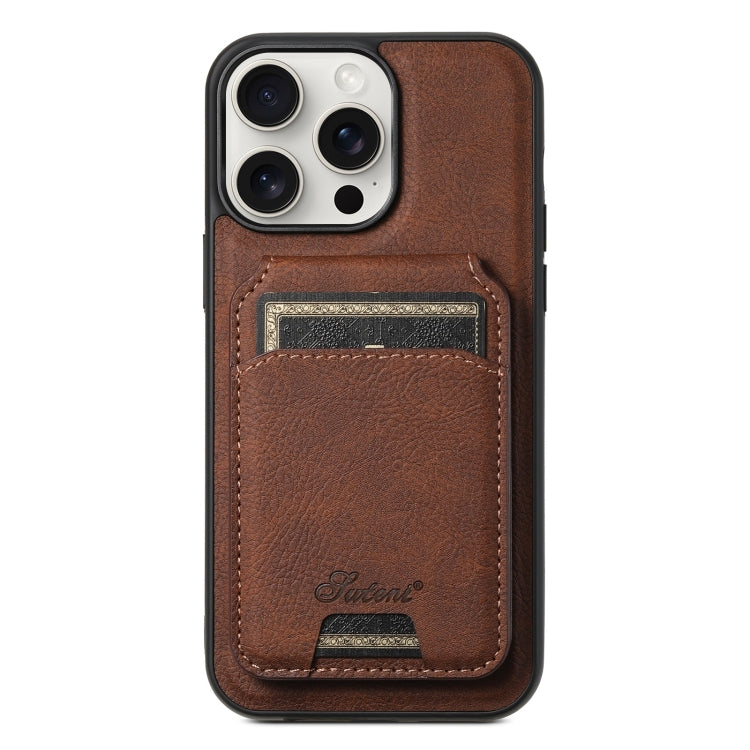 Custodia per telefono posteriore staccabile a portafoglio Suteni H16 Litchi Texture, For iPhone 15, For iPhone 14 Plus, For iPhone 14, For iPhone 14 Pro, For iPhone 14 Pro Max, For iPhone 13 Pro Max