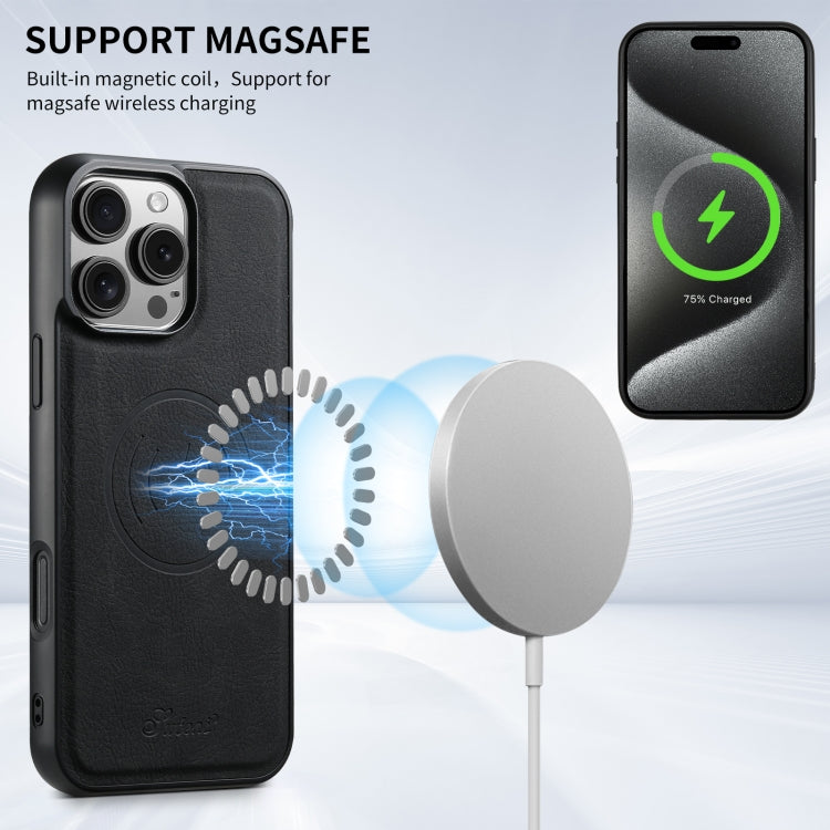 Custodia per telefono posteriore staccabile a portafoglio Suteni H16 Litchi Texture, For iPhone 16 Pro, For iPhone 16 Plus, For iPhone 16, For iPhone 15 Pro Max, For iPhone 15 Pro, For iPhone 15 Plus