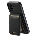 Custodia per telefono posteriore staccabile a portafoglio Suteni H16 Litchi Texture, For iPhone 16 Pro, For iPhone 16 Plus, For iPhone 16, For iPhone 15 Pro Max, For iPhone 15 Pro, For iPhone 15 Plus