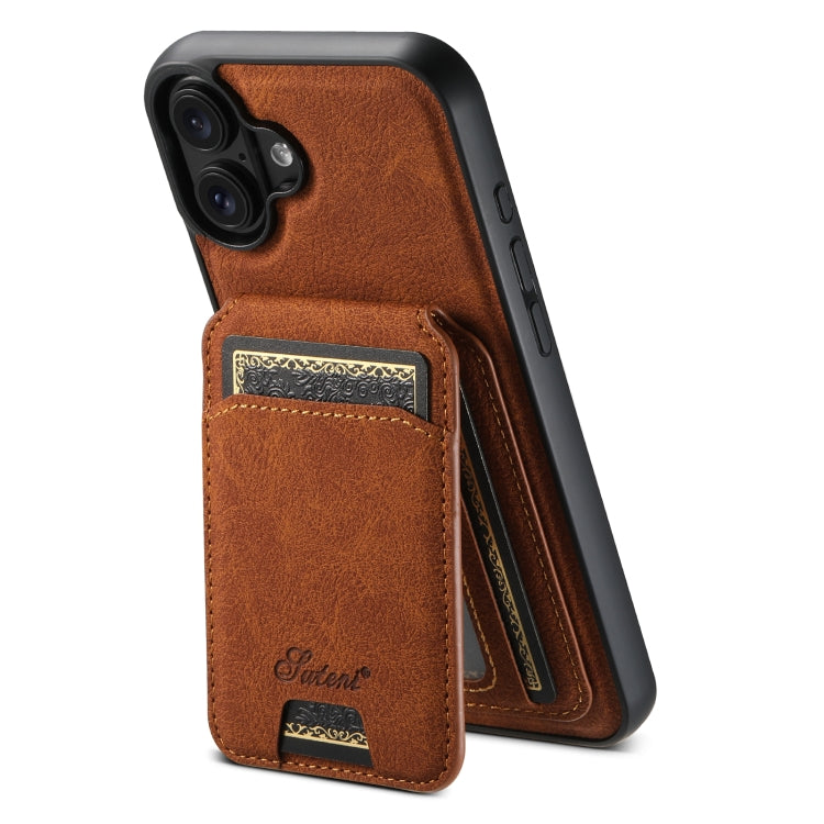 Custodia per telefono posteriore staccabile a portafoglio Suteni H16 Litchi Texture, For iPhone 16 Pro, For iPhone 16 Plus, For iPhone 16, For iPhone 15 Pro Max, For iPhone 15 Pro, For iPhone 15 Plus