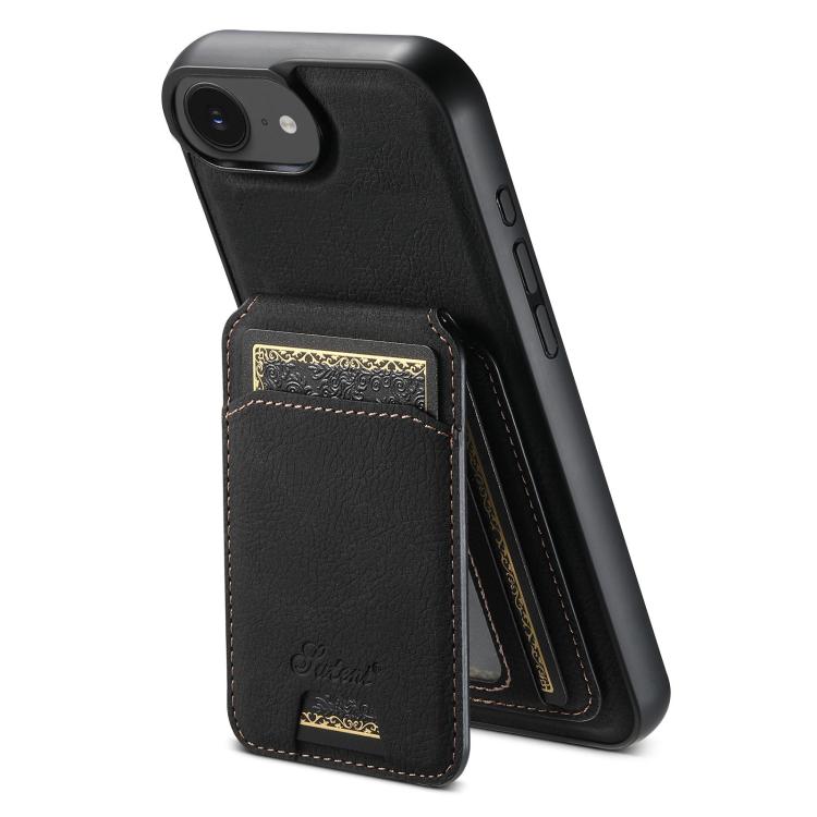 Custodia per telefono posteriore staccabile a portafoglio Suteni H16 Litchi Texture, For iPhone 17e / 16e, For iPhone 17 Pro Max, For iPhone 17 Pro, For iPhone 17, For iPhone Air, For iPhone 16 Pro Max