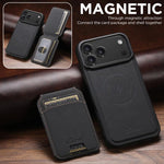 Custodia per telefono posteriore staccabile a portafoglio Suteni H16 Litchi Texture, For iPhone 17e / 16e, For iPhone 17 Pro Max, For iPhone 17 Pro, For iPhone 17, For iPhone Air, For iPhone 16 Pro Max