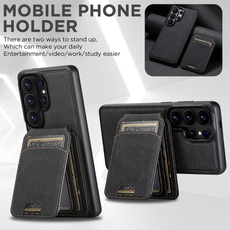 Custodia per telefono posteriore staccabile a portafoglio Suteni H16 Litchi Texture, For Samsung Galaxy S26+ 5G, For Samsung Galaxy S26 Ultra 5G, For Samsung Galaxy S25 5G, For Samsung Galaxy S25+ 5G, For Samsung Galaxy S25 Ultra 5G                    ...