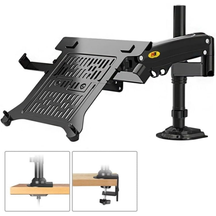 NB H100-FP Per meccanismo a molla a gas da 10-17 pollici Staffa per laptop desktop con braccio a movimento completo VESA Board, NB H100-FP
