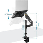 NB H100-FP Per meccanismo a molla a gas da 10-17 pollici Staffa per laptop desktop con braccio a movimento completo VESA Board, NB H100-FP