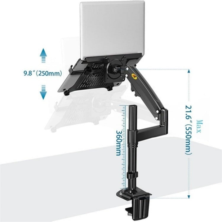 NB H100-FP Per meccanismo a molla a gas da 10-17 pollici Staffa per laptop desktop con braccio a movimento completo VESA Board, NB H100-FP
