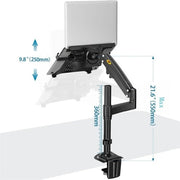 NB H100-FP Per meccanismo a molla a gas da 10-17 pollici Staffa per laptop desktop con braccio a movimento completo VESA Board, NB H100-FP
