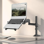 NB H100-FP Per meccanismo a molla a gas da 10-17 pollici Staffa per laptop desktop con braccio a movimento completo VESA Board, NB H100-FP