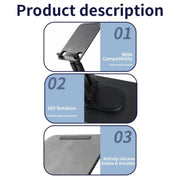 Supporto tablet da tavolo pieghevole e girevole 360° ABS