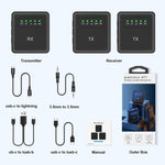 Microfono wireless lavalier USB per smartphone e fotocamere
