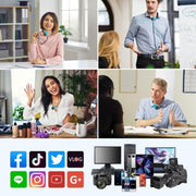 Microfono wireless lavalier USB per smartphone e fotocamere