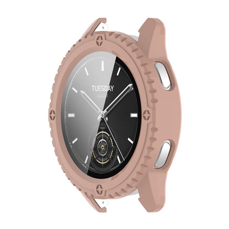 ENKAY Hat-Prince PC a copertura totale + cassa per orologio integrata con pellicola in vetro temperato, For Redmi Watch 6, For Xiaomi Watch S3