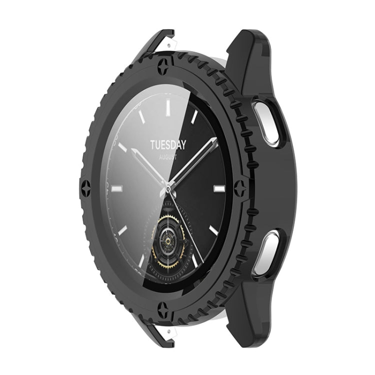 ENKAY Hat-Prince PC a copertura totale + cassa per orologio integrata con pellicola in vetro temperato, For Redmi Watch 6, For Xiaomi Watch S3