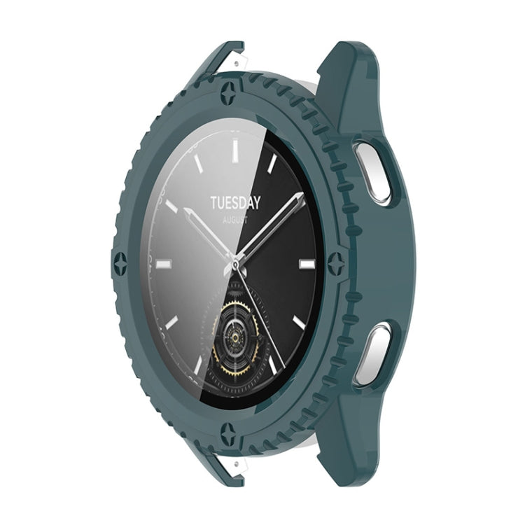 ENKAY Hat-Prince PC a copertura totale + cassa per orologio integrata con pellicola in vetro temperato, For Redmi Watch 6, For Xiaomi Watch S3