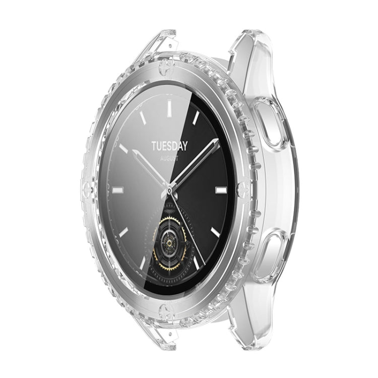 ENKAY Hat-Prince PC a copertura totale + cassa per orologio integrata con pellicola in vetro temperato, For Redmi Watch 6, For Xiaomi Watch S3