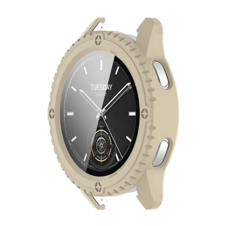ENKAY Hat-Prince PC a copertura totale + cassa per orologio integrata con pellicola in vetro temperato, For Redmi Watch 6, For Xiaomi Watch S3