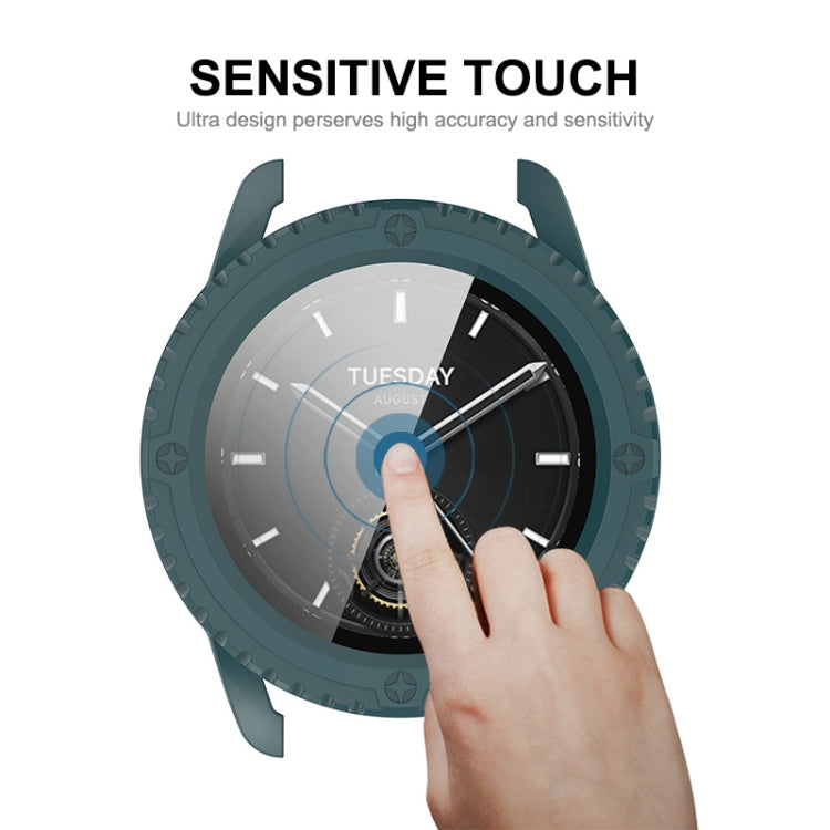 ENKAY Hat-Prince PC a copertura totale + cassa per orologio integrata con pellicola in vetro temperato, For Redmi Watch 6, For Xiaomi Watch S3