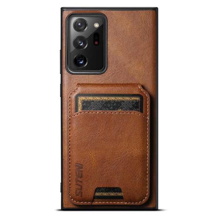 Custodia per telefono con supporto posteriore in pelle Suteni H02, For Samsung Galaxy S22 Ultra 5G, For Samsung Galaxy S22+ 5G, For Samsung Galaxy Note20 5G, For Samsung Galaxy Note20 Ultra 5G