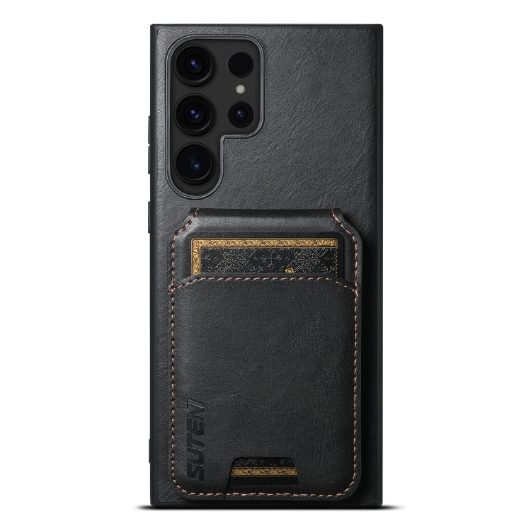 Custodia per telefono con supporto posteriore in pelle Suteni H02, For Samsung Galaxy S26+ 5G, For Samsung Galaxy S26 Ultra 5G, For Samsung Galaxy S25+ 5G, For Samsung Galaxy S25 Ultra 5G, For Samsung Galaxy S24 Ultra 5G, For Samsung Galaxy S24+ 5G    ...