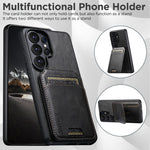 Custodia per telefono con supporto posteriore in pelle Suteni H02, For Samsung Galaxy S26+ 5G, For Samsung Galaxy S26 Ultra 5G, For Samsung Galaxy S25+ 5G, For Samsung Galaxy S25 Ultra 5G, For Samsung Galaxy S24 Ultra 5G, For Samsung Galaxy S24+ 5G    ...