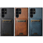 Custodia per telefono con supporto posteriore in pelle Suteni H02, For Samsung Galaxy S26+ 5G, For Samsung Galaxy S26 Ultra 5G, For Samsung Galaxy S25+ 5G, For Samsung Galaxy S25 Ultra 5G, For Samsung Galaxy S24 Ultra 5G, For Samsung Galaxy S24+ 5G    ...