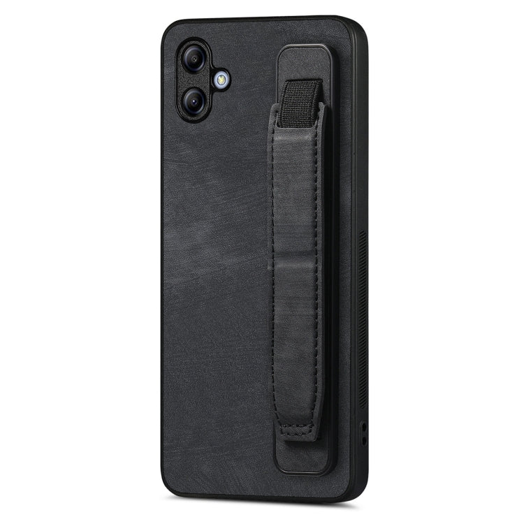 Custodia per telefono posteriore in pelle con supporto per cinturino retrò, For Samsung Galaxy S24 Ultra 5G, For Samsung Galaxy A54 5G, For Samsung Galaxy A04e, For Samsung Galaxy S23 Ultra 5G