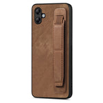 Custodia per telefono posteriore in pelle con supporto per cinturino retrò, For Samsung Galaxy S24 Ultra 5G, For Samsung Galaxy A54 5G, For Samsung Galaxy A04e, For Samsung Galaxy S23 Ultra 5G