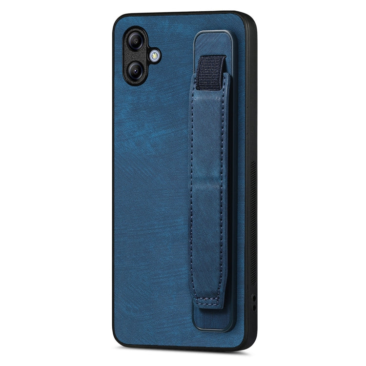 Custodia per telefono posteriore in pelle con supporto per cinturino retrò, For Samsung Galaxy S24 Ultra 5G, For Samsung Galaxy A54 5G, For Samsung Galaxy A04e, For Samsung Galaxy S23 Ultra 5G