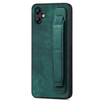 Custodia per telefono posteriore in pelle con supporto per cinturino retrò, For Samsung Galaxy S24 Ultra 5G, For Samsung Galaxy A54 5G, For Samsung Galaxy A04e, For Samsung Galaxy S23 Ultra 5G