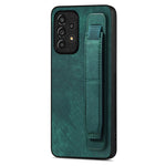 Custodia per telefono posteriore in pelle con supporto per cinturino retrò, For Samsung Galaxy S23 5G, For Samsung Galaxy A04s, For Samsung Galaxy A23, For Samsung Galaxy A53 5G