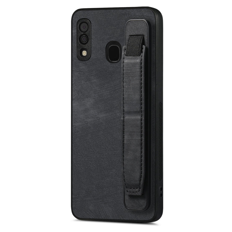 Custodia per telefono posteriore in pelle con supporto per cinturino retrò, For Samsung Galaxy A50s, For Samsung Galaxy A30, For Samsung Galaxy S20 FE