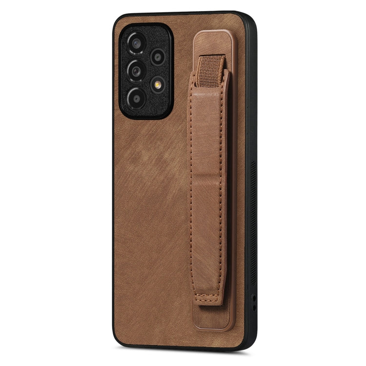 Custodia per telefono posteriore in pelle con supporto per cinturino retrò, For Samsung Galaxy S21 FE 5G, For Samsung Galaxy A32 5G, For Samsung Galaxy S21 5G, For Samsung Galaxy S21+ 5G