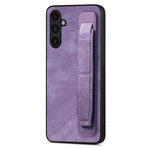 Custodia per telefono posteriore in pelle con supporto per cinturino retrò, For Samsung Galaxy S24 Ultra 5G, For Samsung Galaxy A54 5G, For Samsung Galaxy A04e, For Samsung Galaxy S23 Ultra 5G