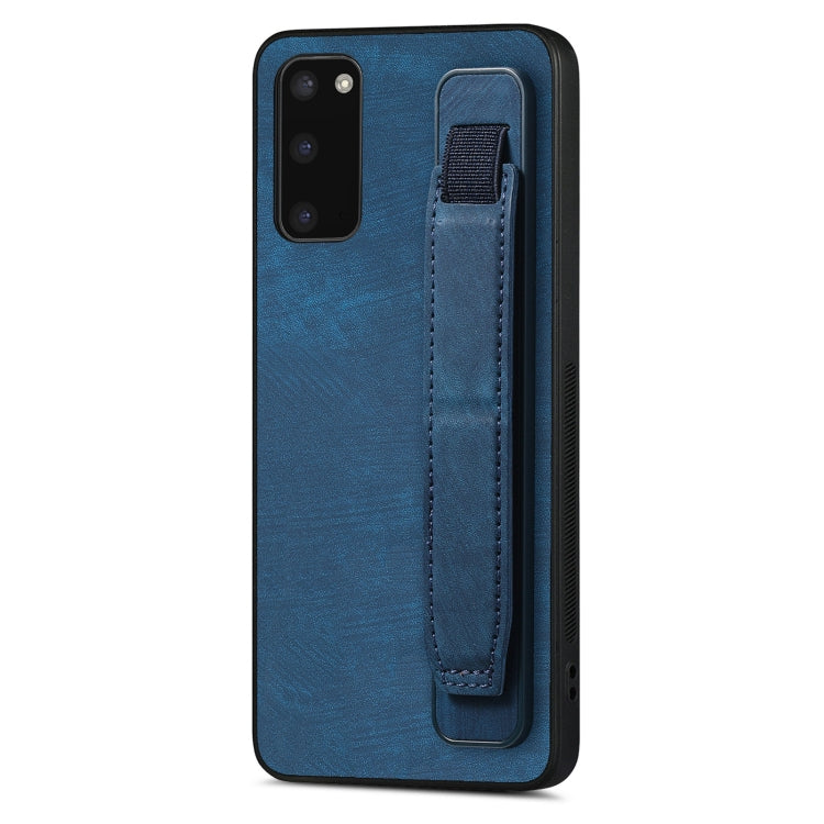 Custodia per telefono posteriore in pelle con supporto per cinturino retrò, For Samsung Galaxy S21 Ultra 5G, For Samsung Galaxy S20 Ultra 5G, For Samsung Galaxy S20, For Samsung Galaxy S20+