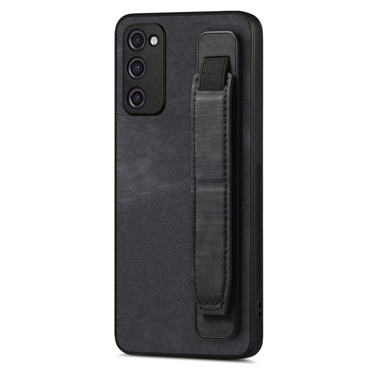 Custodia per telefono posteriore in pelle con supporto per cinturino retrò, For Samsung Galaxy A50s, For Samsung Galaxy A30, For Samsung Galaxy S20 FE