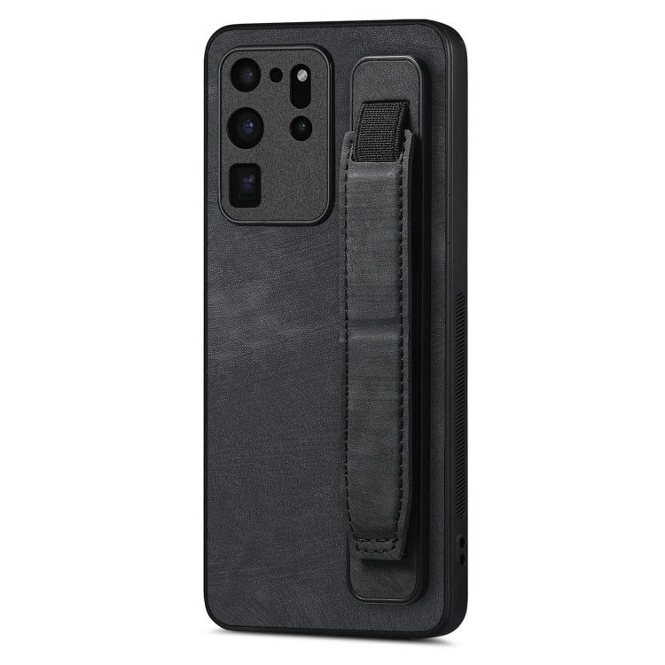 Custodia per telefono posteriore in pelle con supporto per cinturino retrò, For Samsung Galaxy S21 Ultra 5G, For Samsung Galaxy S20 Ultra 5G, For Samsung Galaxy S20, For Samsung Galaxy S20+