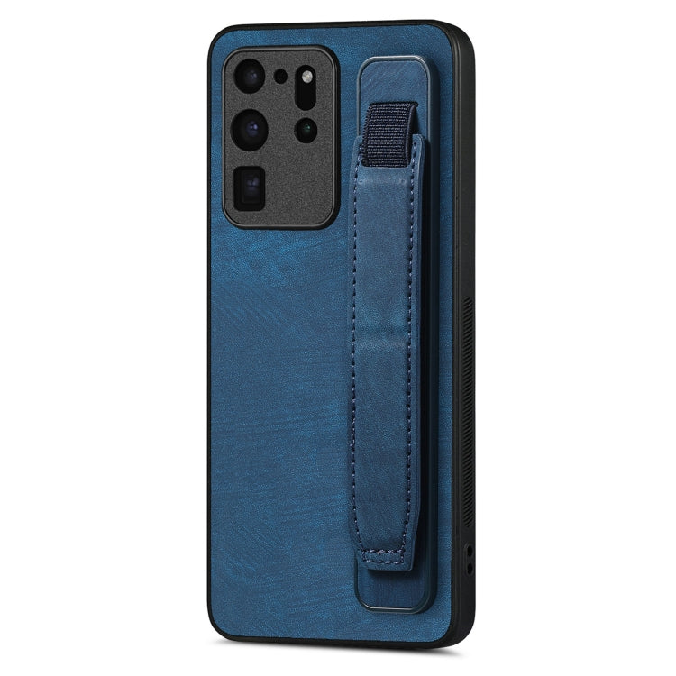 Custodia per telefono posteriore in pelle con supporto per cinturino retrò, For Samsung Galaxy S21 Ultra 5G, For Samsung Galaxy S20 Ultra 5G, For Samsung Galaxy S20, For Samsung Galaxy S20+