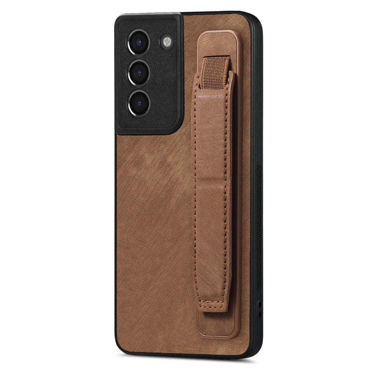 Custodia per telefono posteriore in pelle con supporto per cinturino retrò, For Samsung Galaxy S21 FE 5G, For Samsung Galaxy A32 5G, For Samsung Galaxy S21 5G, For Samsung Galaxy S21+ 5G