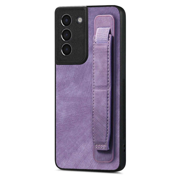 Custodia per telefono posteriore in pelle con supporto per cinturino retrò, For Samsung Galaxy S21 FE 5G, For Samsung Galaxy A32 5G, For Samsung Galaxy S21 5G, For Samsung Galaxy S21+ 5G