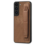Custodia per telefono posteriore in pelle con supporto per cinturino retrò, For Samsung Galaxy S22 Ultra 5G, For Samsung Galaxy S22+ 5G, For Samsung Galaxy S22 5G, For Samsung Galaxy A13 5G