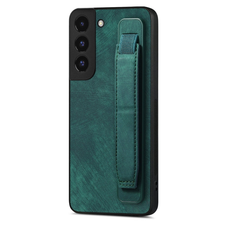 Custodia per telefono posteriore in pelle con supporto per cinturino retrò, For Samsung Galaxy S22 Ultra 5G, For Samsung Galaxy S22+ 5G, For Samsung Galaxy S22 5G, For Samsung Galaxy A13 5G