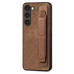 Custodia per telefono posteriore in pelle con supporto per cinturino retrò, For Samsung Galaxy S23 5G, For Samsung Galaxy A04s, For Samsung Galaxy A23, For Samsung Galaxy A53 5G