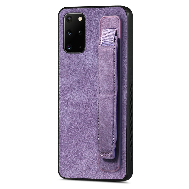 Custodia per telefono posteriore in pelle con supporto per cinturino retrò, For Samsung Galaxy S21 Ultra 5G, For Samsung Galaxy S20 Ultra 5G, For Samsung Galaxy S20, For Samsung Galaxy S20+