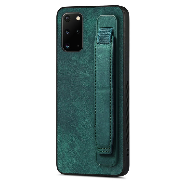 Custodia per telefono posteriore in pelle con supporto per cinturino retrò, For Samsung Galaxy S21 Ultra 5G, For Samsung Galaxy S20 Ultra 5G, For Samsung Galaxy S20, For Samsung Galaxy S20+