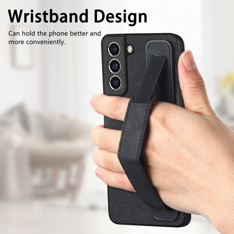 Custodia per telefono posteriore in pelle con supporto per cinturino retrò, For Samsung Galaxy S21 FE 5G, For Samsung Galaxy A32 5G, For Samsung Galaxy S21 5G, For Samsung Galaxy S21+ 5G