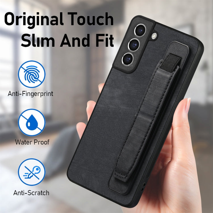 Custodia per telefono posteriore in pelle con supporto per cinturino retrò, For Samsung Galaxy S21 FE 5G, For Samsung Galaxy A32 5G, For Samsung Galaxy S21 5G, For Samsung Galaxy S21+ 5G