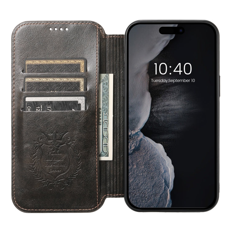 Custodia magnetica per telefono Magsafe in pelle Suteni J05, For iPhone 15 Pro, For iPhone 15 Plus, For iPhone 15