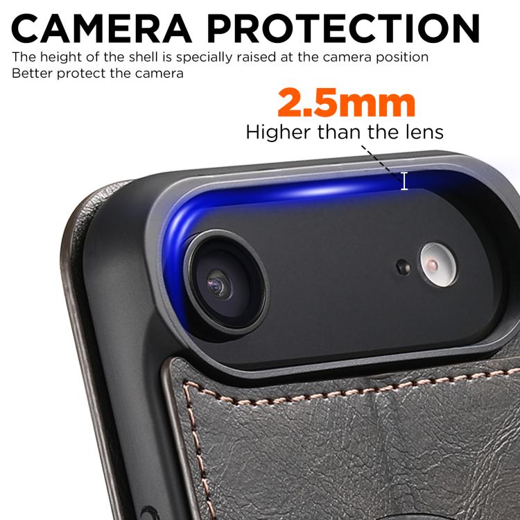 Custodia magnetica per telefono Magsafe in pelle Suteni J05, For iPhone 17 AIr, For iPhone 16 Pro Max, For iPhone 16 Pro, For iPhone 16 Plus, For iPhone 16, For iPhone 15 Pro Max