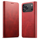 Custodia per cellulare in pelle con chiusura orizzontale con texture di vitello Suteni, For iPhone 18, For iPhone 18 Pro, For iPhone 18 Pro Max, For iPhone 17 Pro Max, For iPhone 17 Pro, For iPhone 17